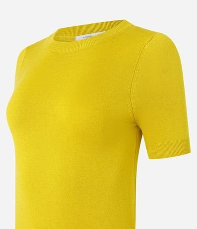 Blusa Básica de Punto con Cuello Redondo 7