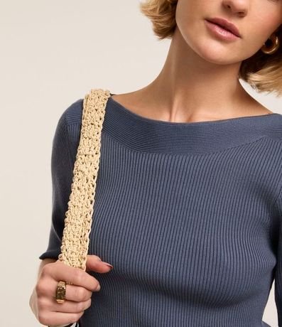 Blusa Básica de Punto con Escote Bote 4