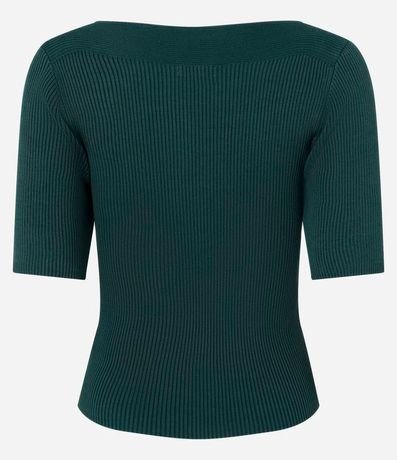 Blusa Básica de Punto con Escote Bote 3