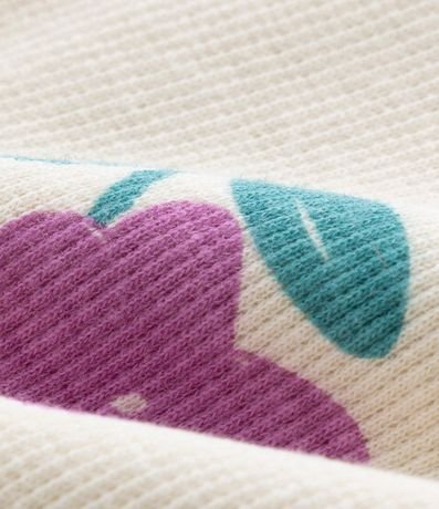 Pantalón Legging Infantil en Rib Floral - Talle 1 a 5 años 3