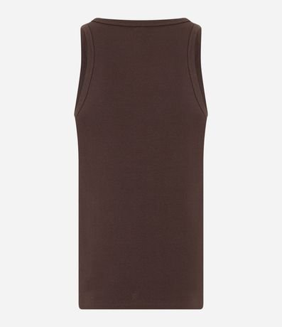 Musculosa Regular Básica en Rib de Algodón 6
