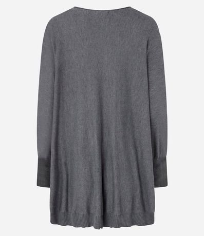 Suéter en Tricot con Escote Canoa 7