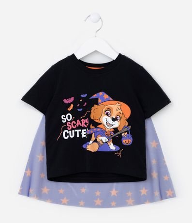 Remera Infantil con Capa Skye Bruja Paw Patrol - Talle 2 a 6 años