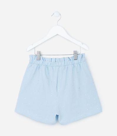 Short Clochard Infantil con Purpurina Holográfico - Talle 5 a 14 años 2