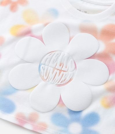 Remera Cropped Infantil con Estampa Floral - Talle 5 a 14 años 4