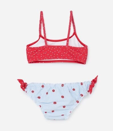 Bikini Infantil con Protección UV y Estampa de Lunares - Talle 1 a 4 años 2