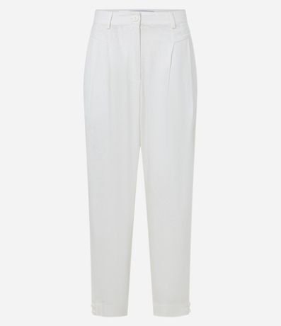 Pantalón Carrot en Viscosa y Lino con Bolsillos 6