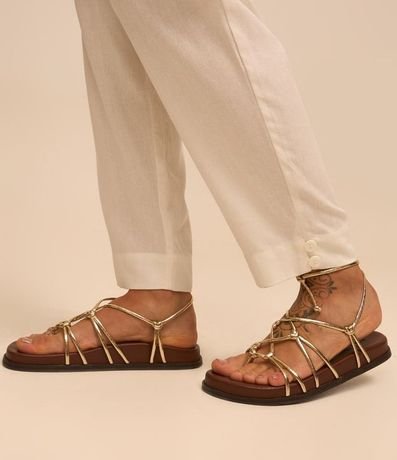 Pantalón Carrot en Viscosa y Lino con Bolsillos 5