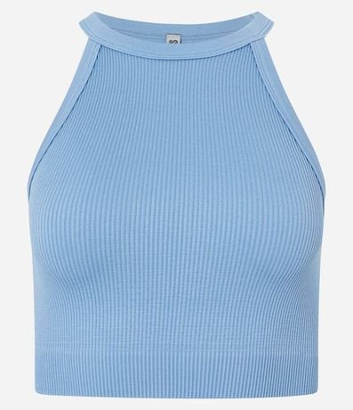 Blusa Cropped sin Manga con Escote Halter 4