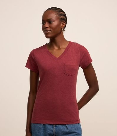 Blusa Básica en Algodón con Pequeño Bolsillo Frontal 4