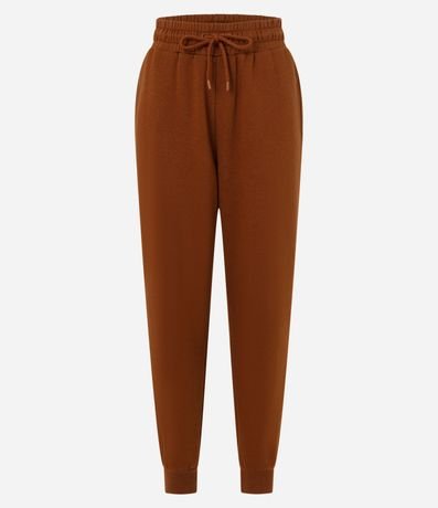 Pantalón Jogger en Algodón con Forro Fleece