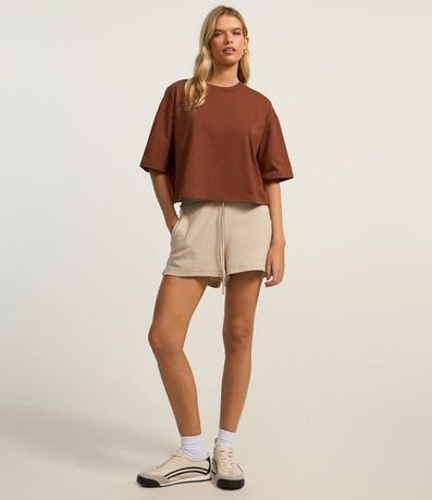 Blusa Cropped Oversized en Media Malla 3