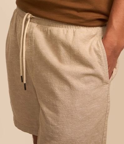 Bermuda en Algodón con Cintura Elástica y Textura 4