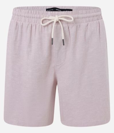 Bermuda en Algodón con Cintura Elástica y Textura 5