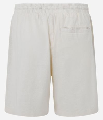 Bermuda en Algodón con Cintura Elástica y Textura 6