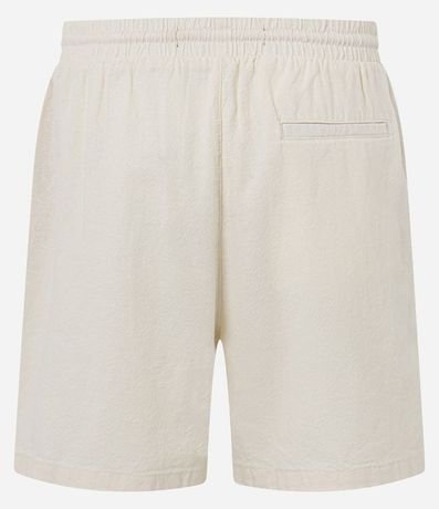 Bermuda en Algodón con Cintura Elástica y Textura 7