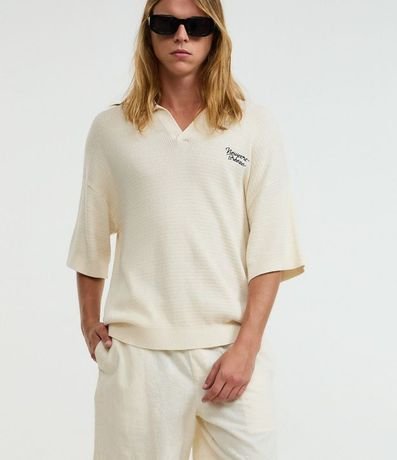 Bermuda en Algodón con Cintura Elástica y Textura 4