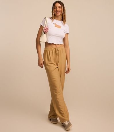 Blusa Baby Look en Algodón con Estampa Perrito 2