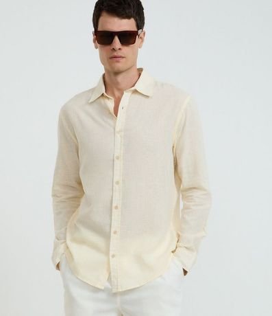 Camisa Manga Larga en Lino