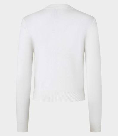 Cardigan Corto en Punto con Botones 3