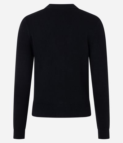 Cardigan Corto en Punto con Botones 6