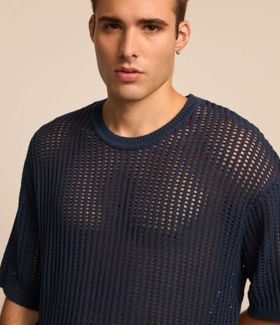 Remera Relaxed de Punto Abierto 3