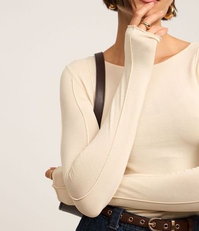 Suéter en Tricot con Frisos Delanteros 3