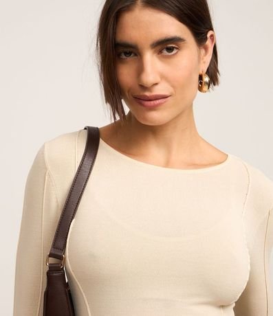 Suéter en Tricot con Frisos Delanteros 4