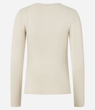 Suéter en Tricot con Frisos Delanteros 7