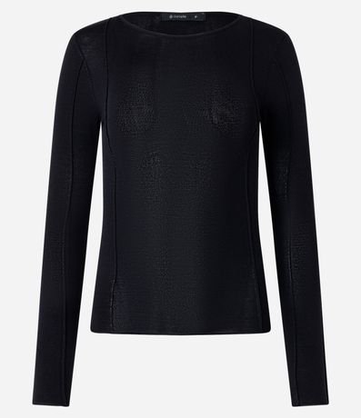 Suéter en Tricot con Frisos Delanteros 7