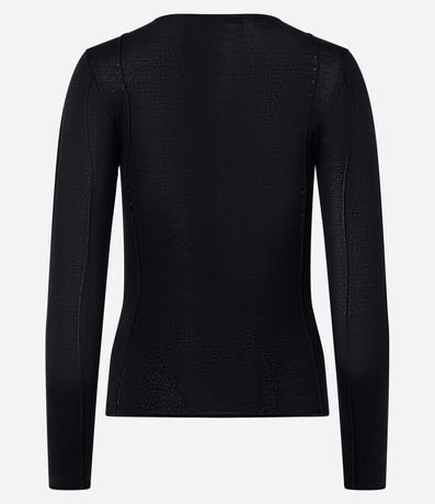 Suéter en Tricot con Frisos Delanteros 7