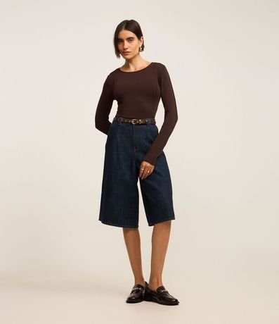 Suéter en Tricot con Frisos Delanteros 2