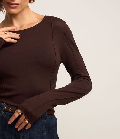 Suéter en Tricot con Frisos Delanteros 3