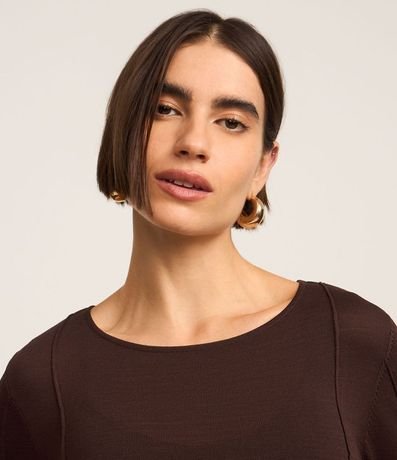 Suéter en Tricot con Frisos Delanteros 4