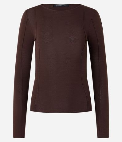 Suéter en Tricot con Frisos Delanteros 5