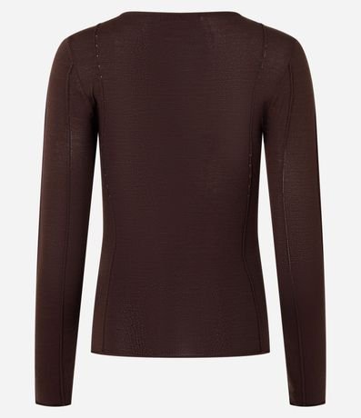 Suéter en Tricot con Frisos Delanteros 7