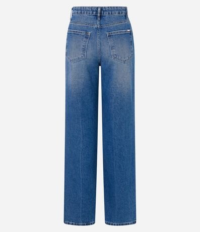 Pantalón Recto Comfort en Jeans con Bolsillos y Frisos 6