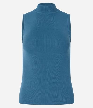 Blusa en Punto Leve con Cuello y Textura Acanalada 6