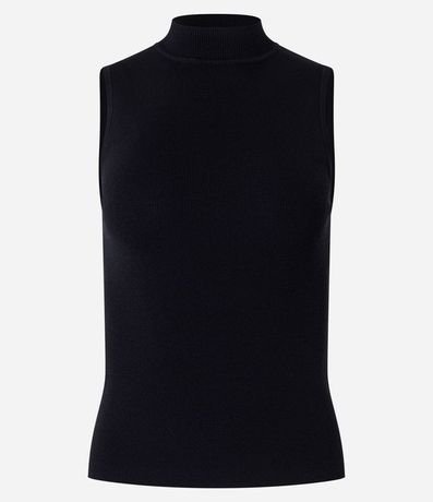 Blusa en Punto Leve con Cuello y Textura Acanalada 5