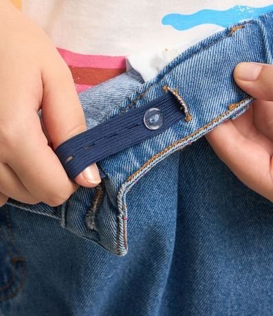 Short Mom Jeans con Bordado en la Cintura y Bolsillo Bajo Plegado Curve & Plus Size 5