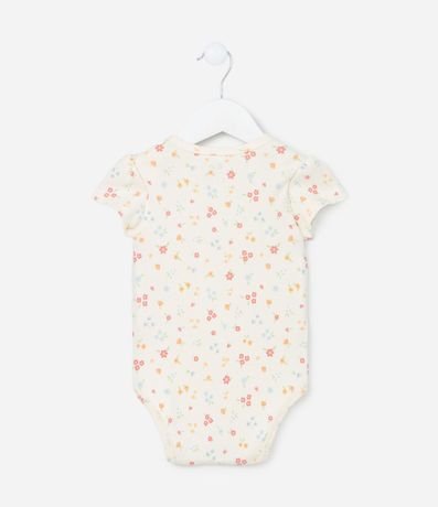 Body Infantil en Rib con Estampa Floral - Talle 0 a 18 meses 2