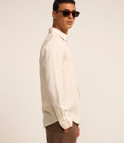 Camisa en Algodón con Textura en Rayas Verticales 4