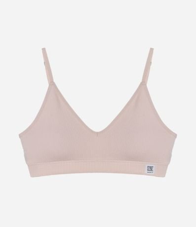 Soutien Top sin Copa en Microfibra con Textura Acanalada 4