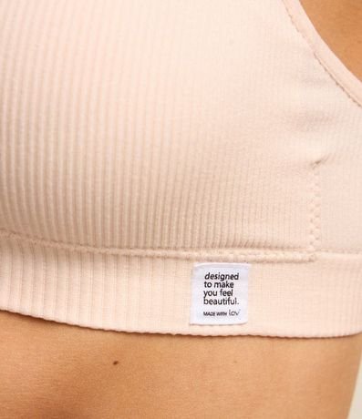 Soutien Top sin Copa en Microfibra con Textura Acanalada 3