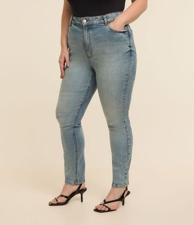 Pantalón Skinny en Jeans con Pliegues Curve & Plus 2