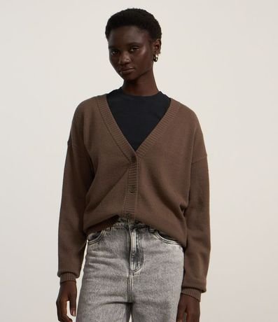 Cardigan Corto de Punto con Botones 3