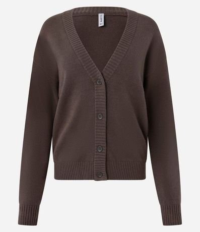Cardigan Corto de Punto con Botones 6