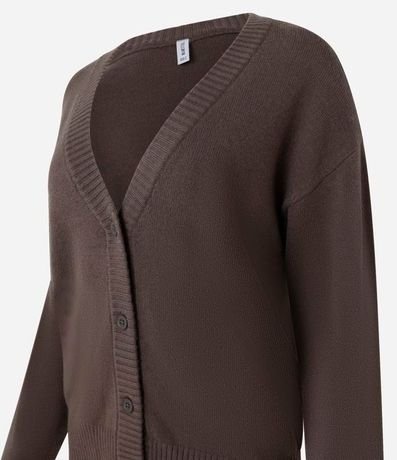 Cardigan Corto de Punto con Botones 7