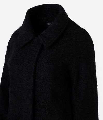 Campera  en Bouclé con Hebilla en el Puño y Bajo 7