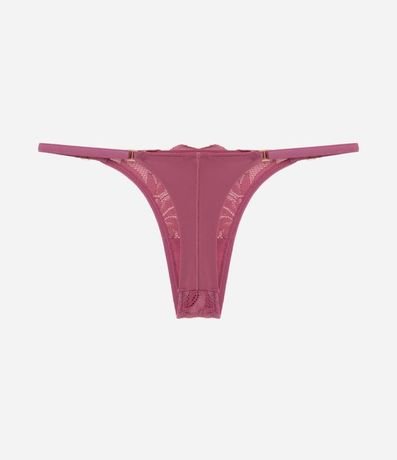 Bombacha Colaless Hilo Doble en Encaje Rústico 6